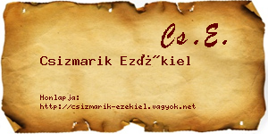 Csizmarik Ezékiel névjegykártya
